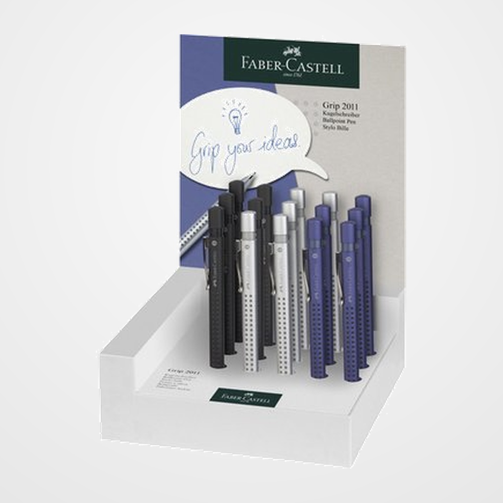 BOLIGRAFO FABER-CASTELL GRIP 2011 EXPOSITOR DE 15