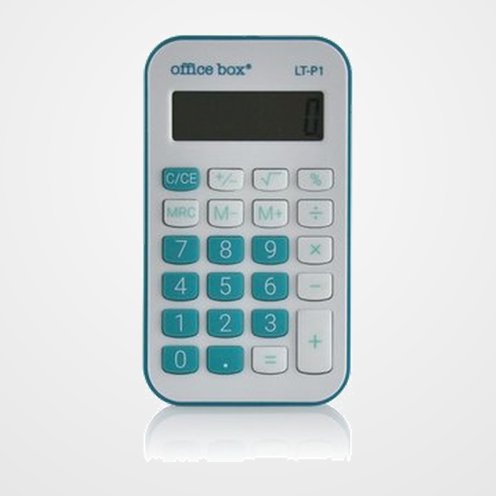 CALCULADORA de BOLSILLO OFFICE BOX 8 DIGITOS AZUL