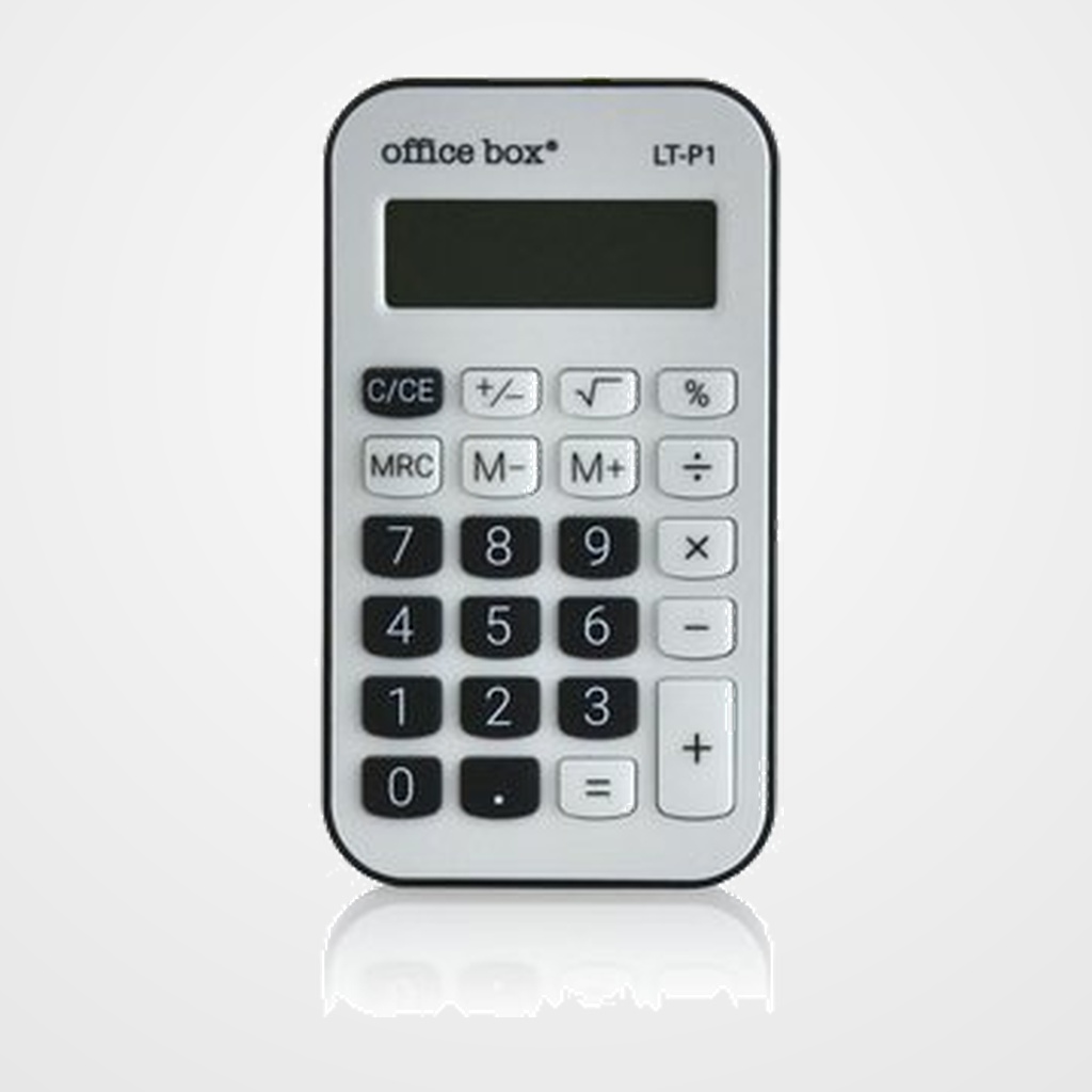 CALCULADORA de BOLSILLO OFFICE BOX 8 DIGITOS NEGRO