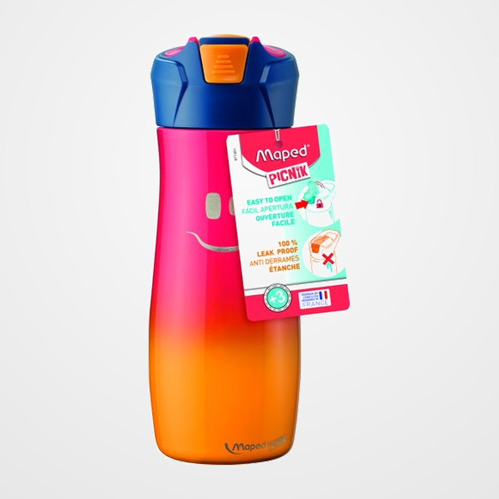 BOTELLA MAPED CONCEPT KIDS 580 ml  ACERO INOXIDABLE ROSA
