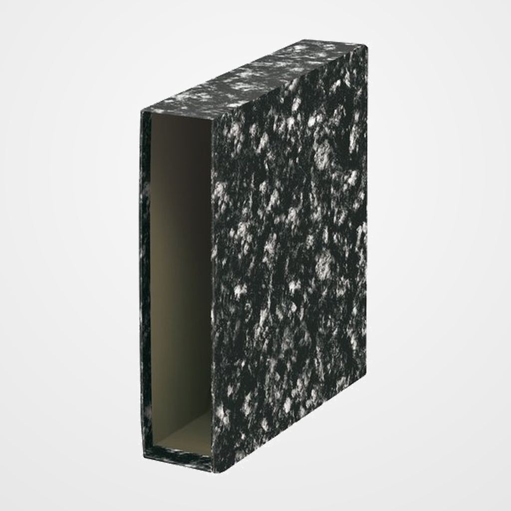 CAJA para ARCHIVADOR DOHE  Fº 82mm JASPEADO