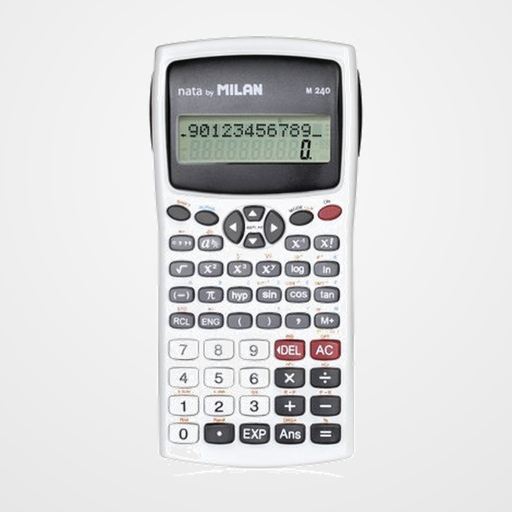 CALCULADORA CIENTIFICA MILAN 10+2 DIGITOS BLANCO (2 líneas)