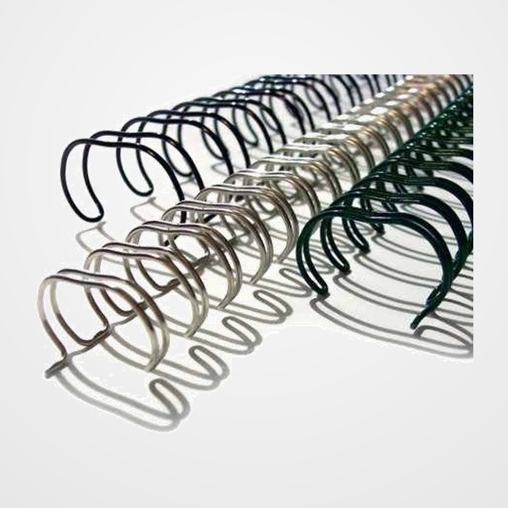 CANUTILLO metal WIRE-O YOSAN Nº16 (23 anillas paso 2:1) 25,4 mm NEGRO CAJA de 50