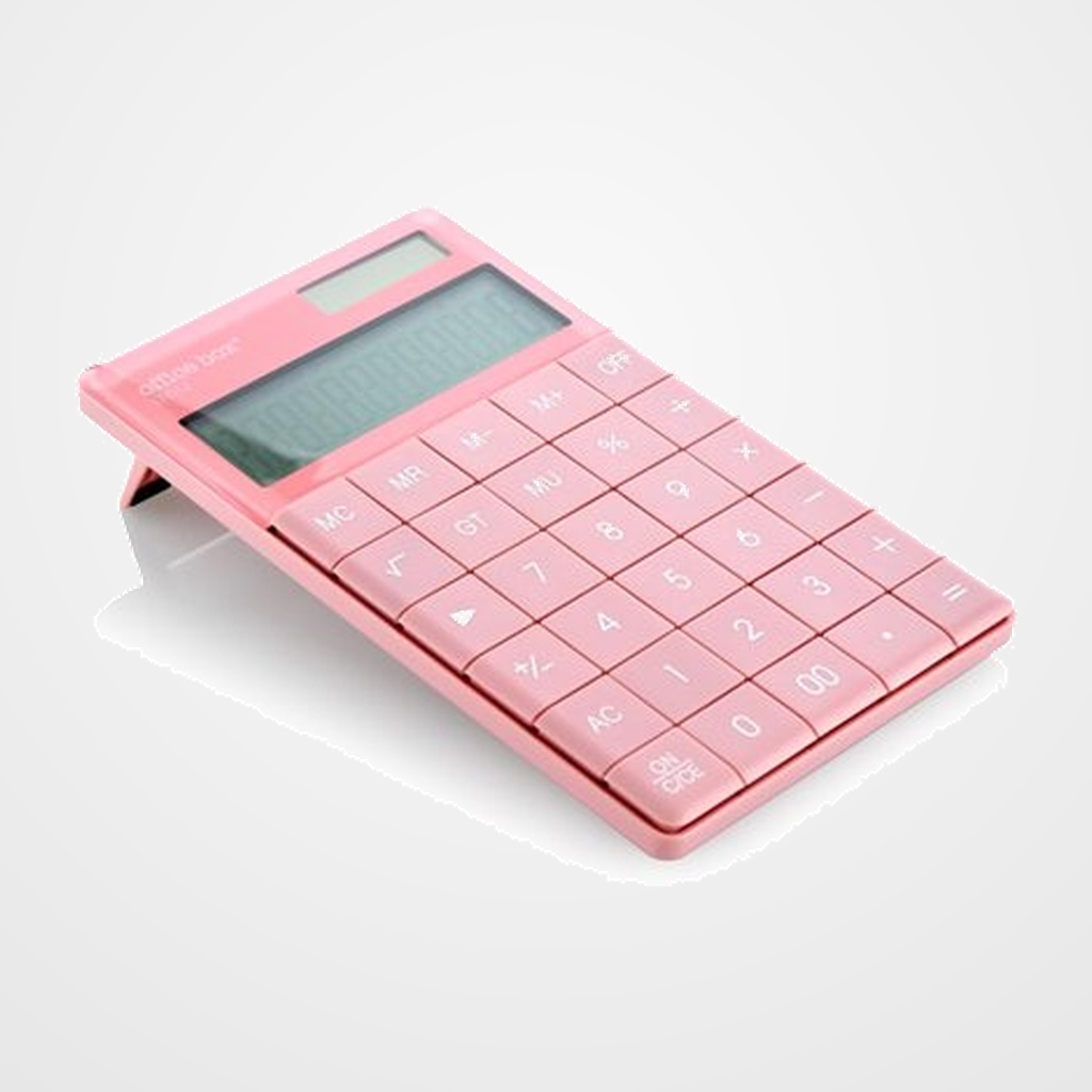 CALCULADORA SOBREMESA OFFICE BOX PLANA 12 DIGITOS ROSA