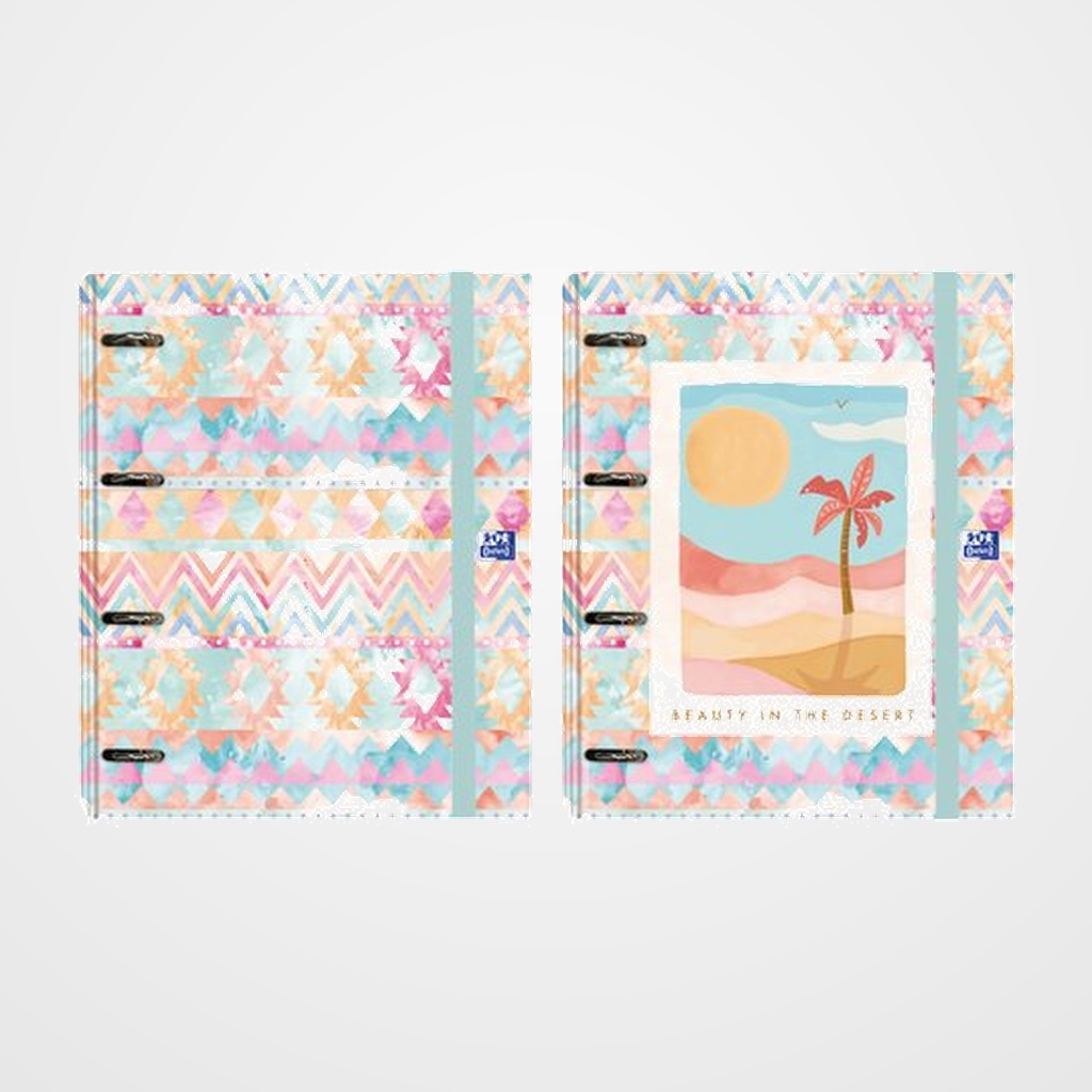 CARPEBLOC OXFORD SCHOOL EUROPEANBINDER POSTCARDS A4+ 4 an.MIXTAS 35mm con RECAMBIO 120 hj. CUADRIC.5x5 SURTIDO (2 mod.)