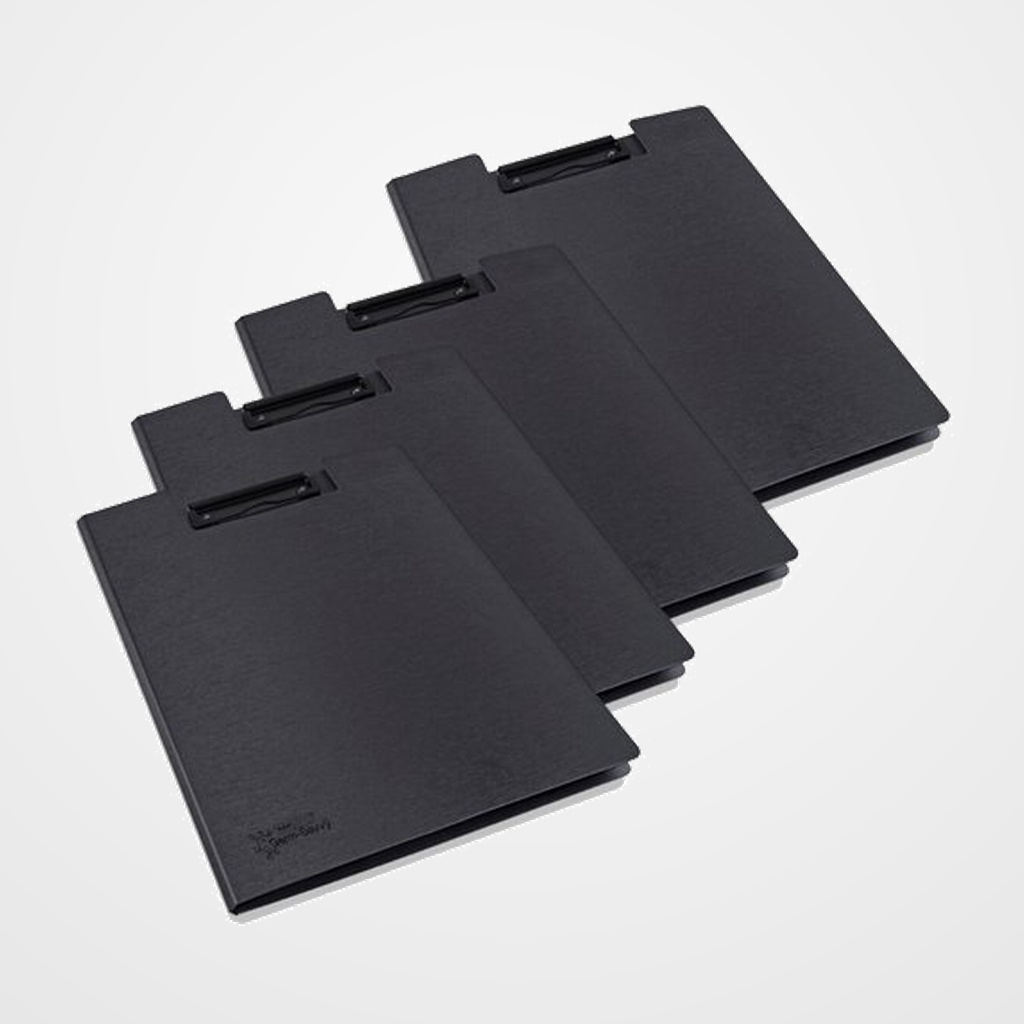 CARPETA con PINZA PORTABLOCK A4 NEGRA PACK DE 4