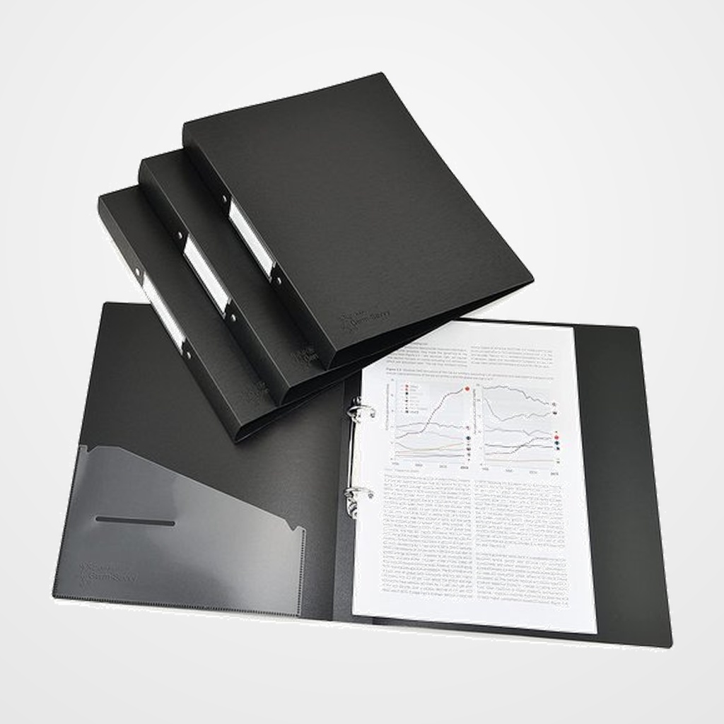 CARPETA de ANILLAS RAPESCO PP A4 2 an.35mm  NEGRO PACK de 4
