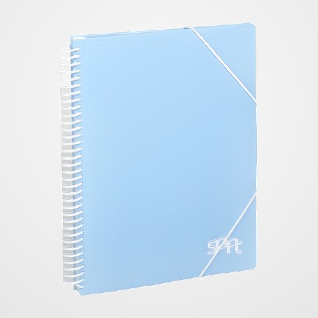 CARPETA FUNDAS (TARIFARIO) CARCHIVO SOFT PP ARCHIVEX A4  20 F. AZUL PASTEL