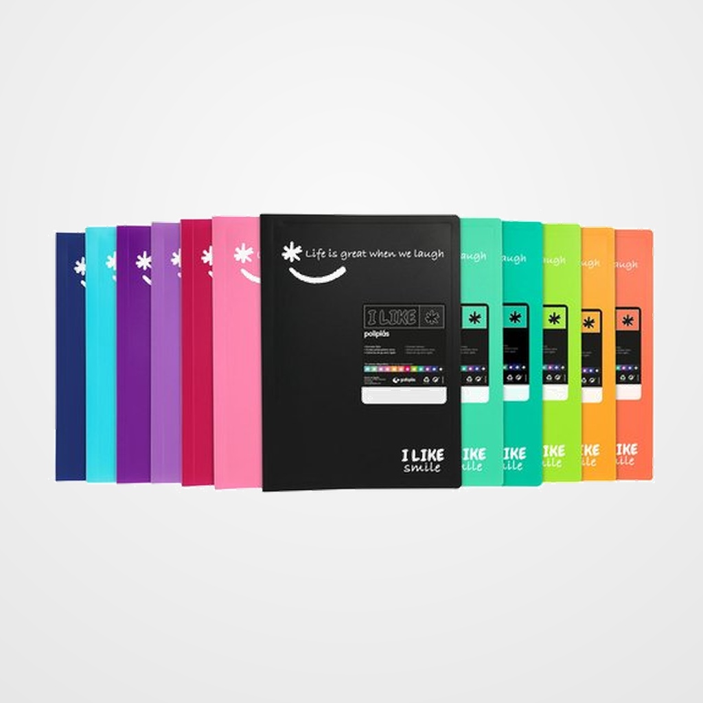 CARPETA FUNDAS (TARIFARIO) GRAFOPLAS PP SEMIRRIGIDO POLIPLAS LIKE 2 OPACO Fº 50 F. VERDE