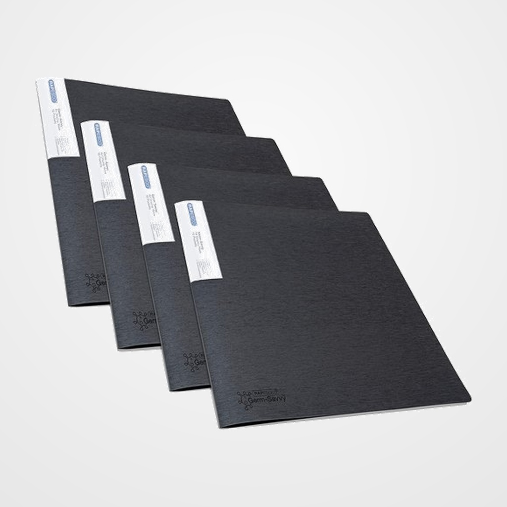 CARPETA FUNDAS (TARIFARIO) RAPESCO PP A4  10 F. NEGRO PACK DE 4