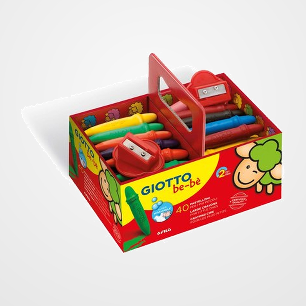 CERAS GIOTTO BEBE SUPER SCHOOLPACK DE 40 + 2 AFILAS