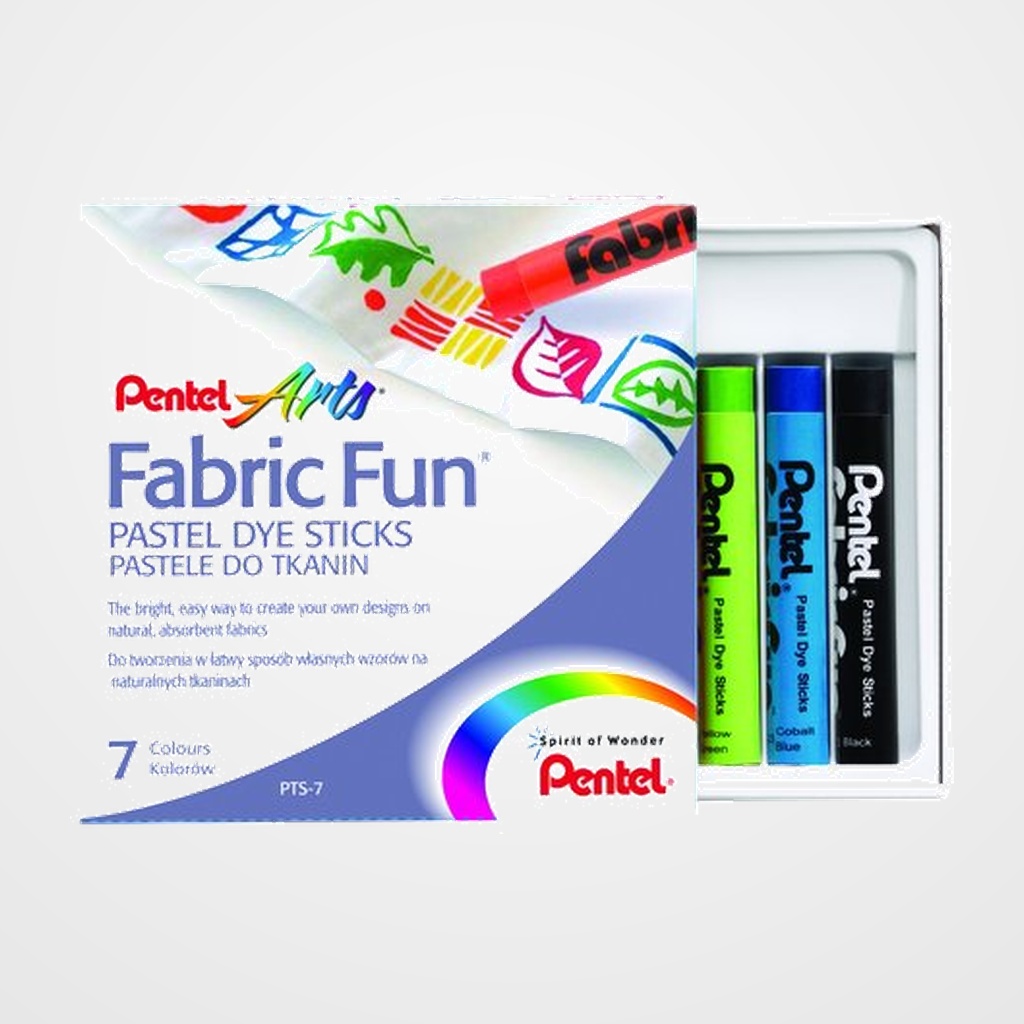 CERAS PENTEL TEXTIL PASTEL CAJA de 7