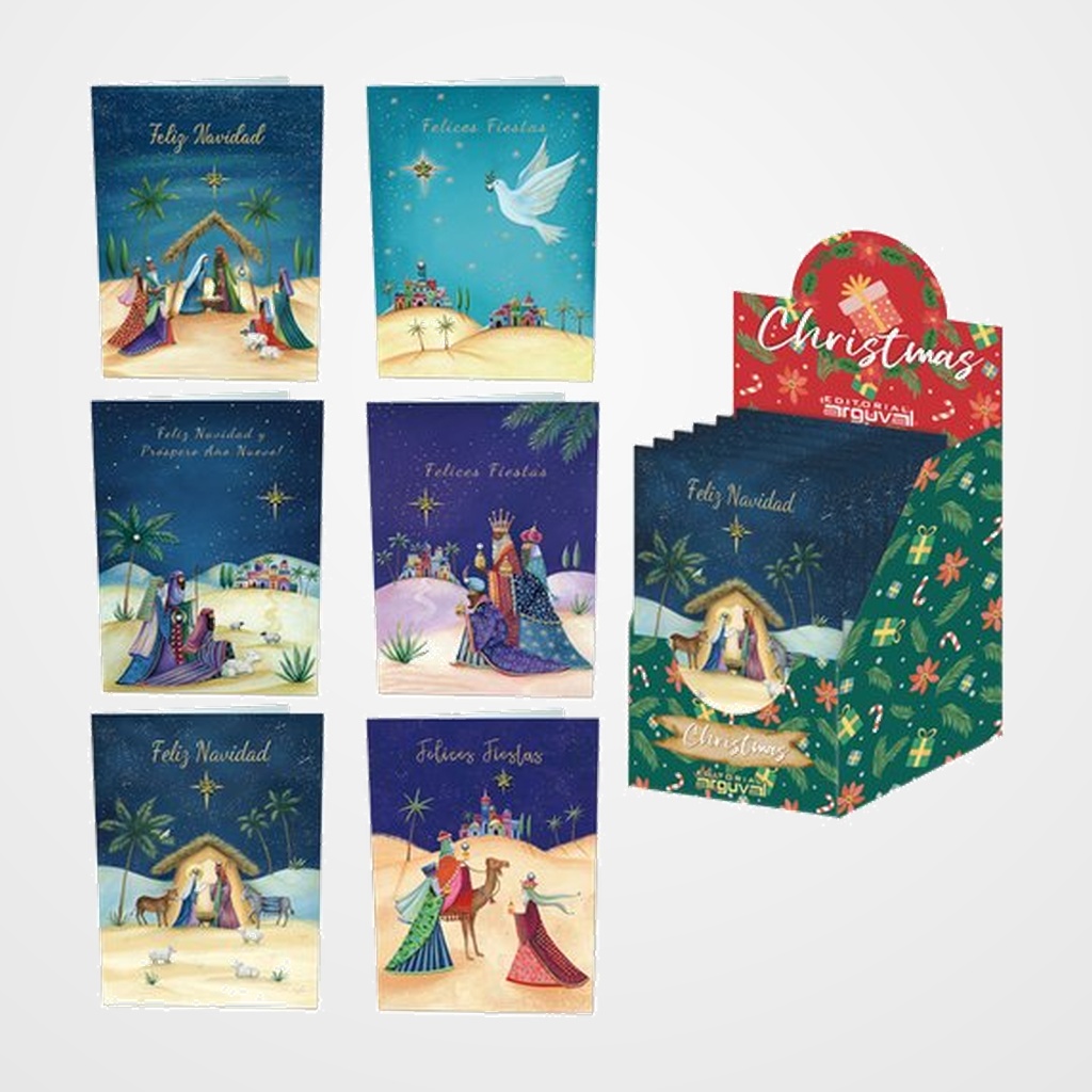 CHRISTMAS ARGUVAL NACIMIENTO 3D 133x191 SURTIDO EXP. 48 (6 mod.)