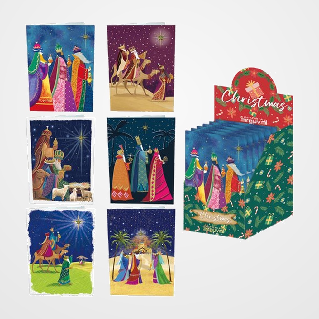 CHRISTMAS ARGUVAL REYES MAGOS 3D 133x191 SURTIDO EXP. 48 (6 mod.)