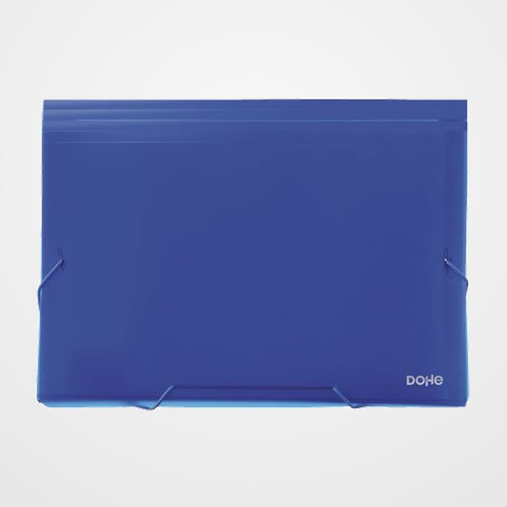 CLASIFICADOR ACORDEON DOHE PP OPACO A4 13 DPTOS.GOMAS AZUL