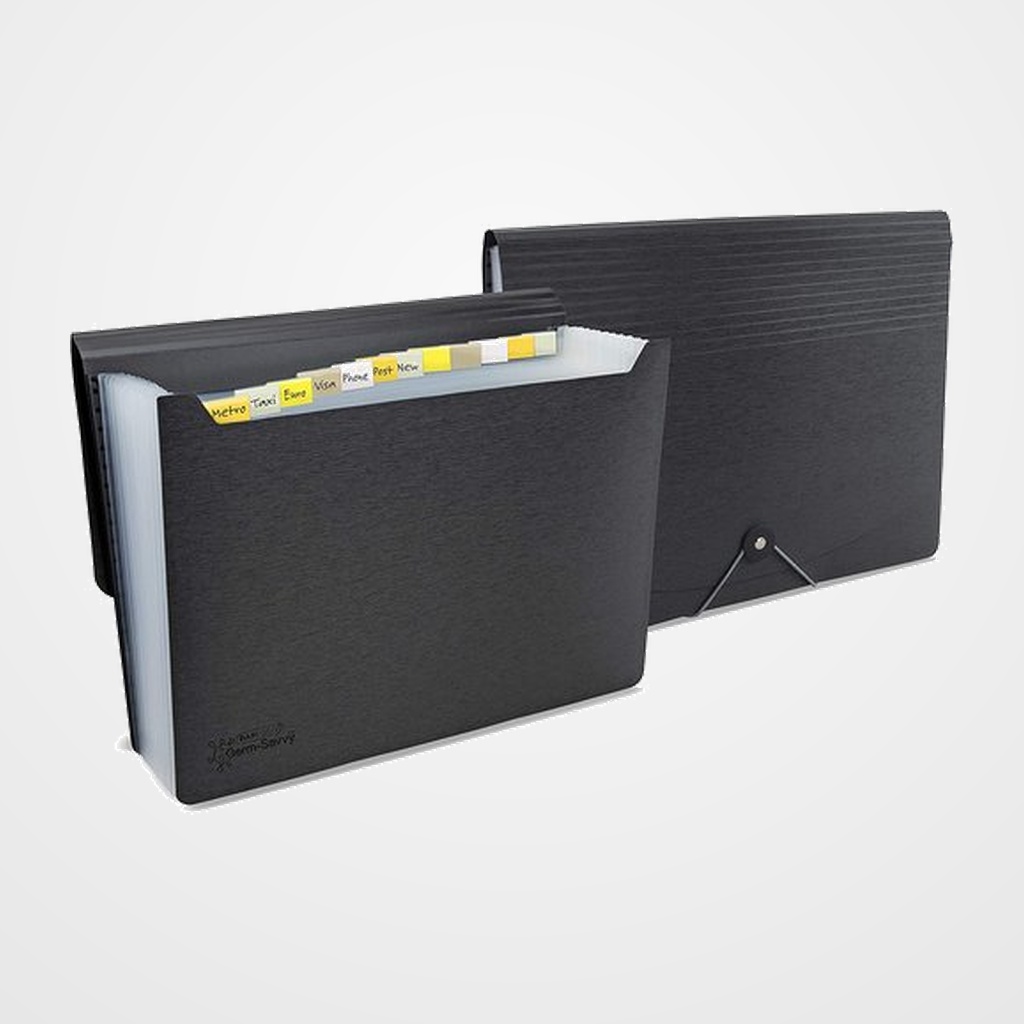CLASIFICADOR ACORDEON RAPESCO PP  A4 13 DPTOS. NEGRO
