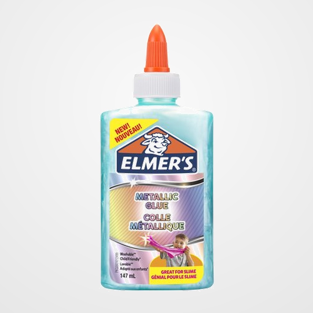 COLA ELMER´S SLIME METALICO LAVABLE 147 ml AZUL PIZARRA