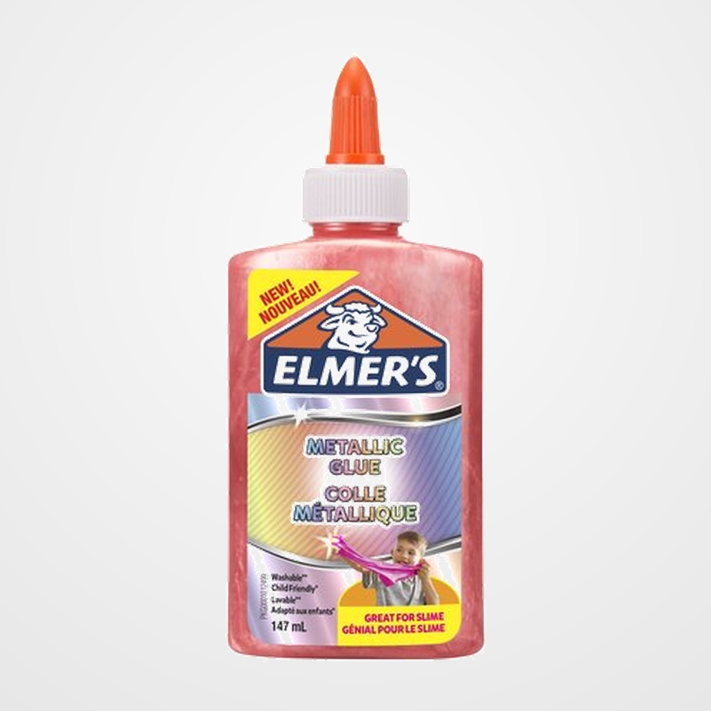 COLA ELMER´S SLIME METALICO LAVABLE 147 ml ROSA
