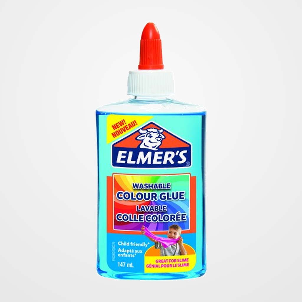 COLA ELMER´S SLIME TRANSLUCIDO LAVABLE 147 ml AZUL