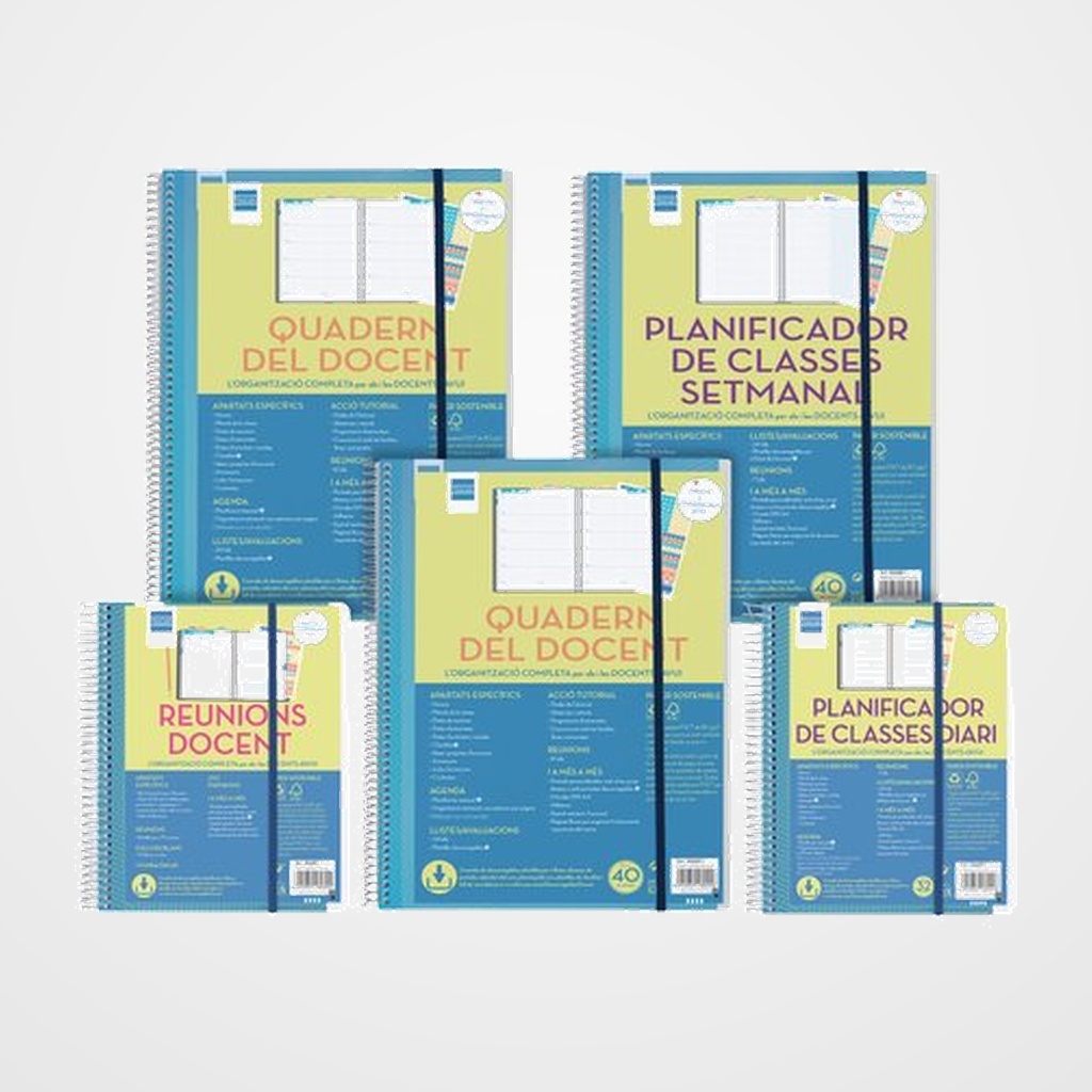 CUADERNO FINOCAM CATALAN DEL DOCENT NO DATA ASSORTIMENT PACK DE 5