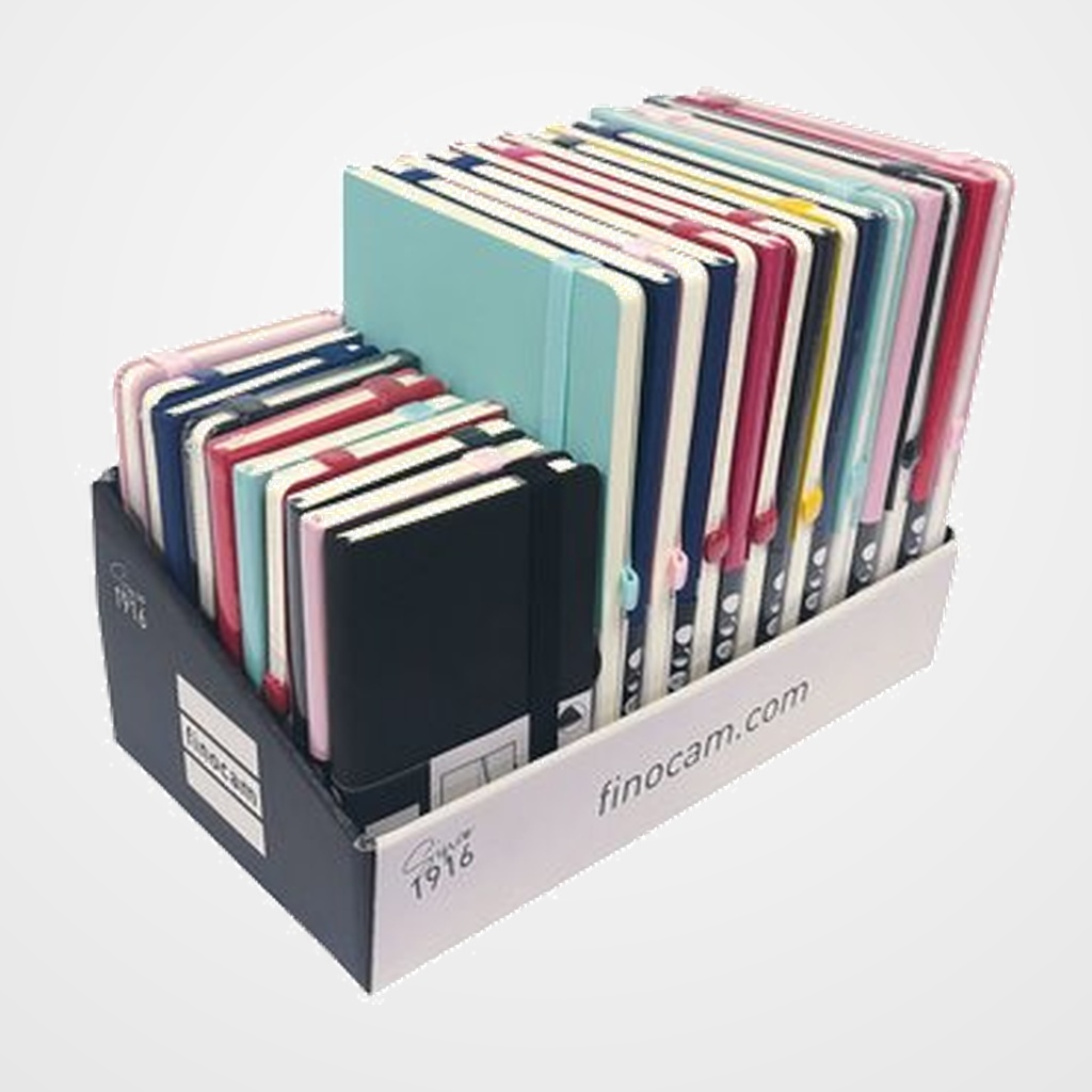 CUADERNO FINOCAM NEXO SURTIDO EXPOSITOR DE 25 4x tapa blanda 9x15 liso surtido 1x tapa blanda 9x15 dots negro 4x tapa blanda A5 liso surtido 6x tapa blanda A5 dots surtido 3x tapa dura 9x15 liso surtido 2x tapa dura 9x15 dots surtido 5x tapa dura A5 liso surtido