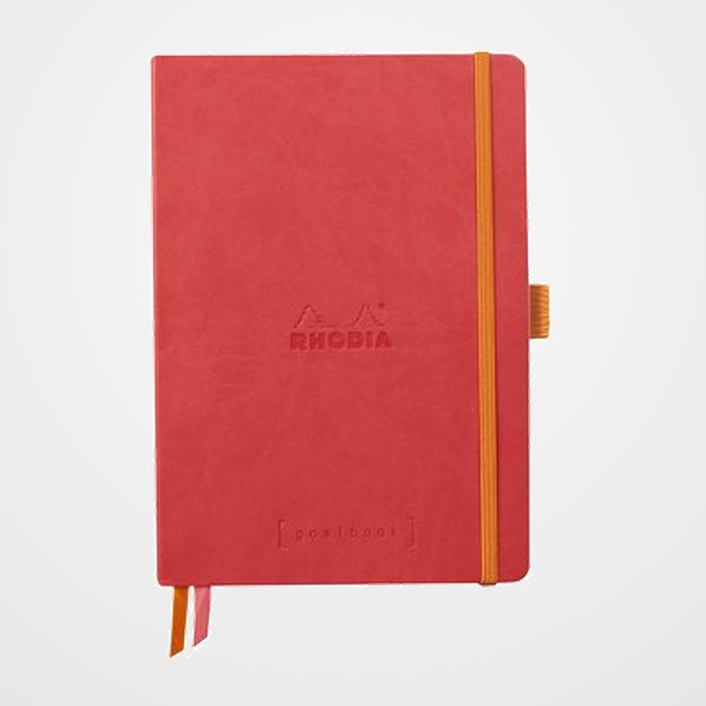 CUADERNO GOALBOOK RHODIA CORAIL tapa POLIPIEL A5 120h 90g PUNTOS DOTS