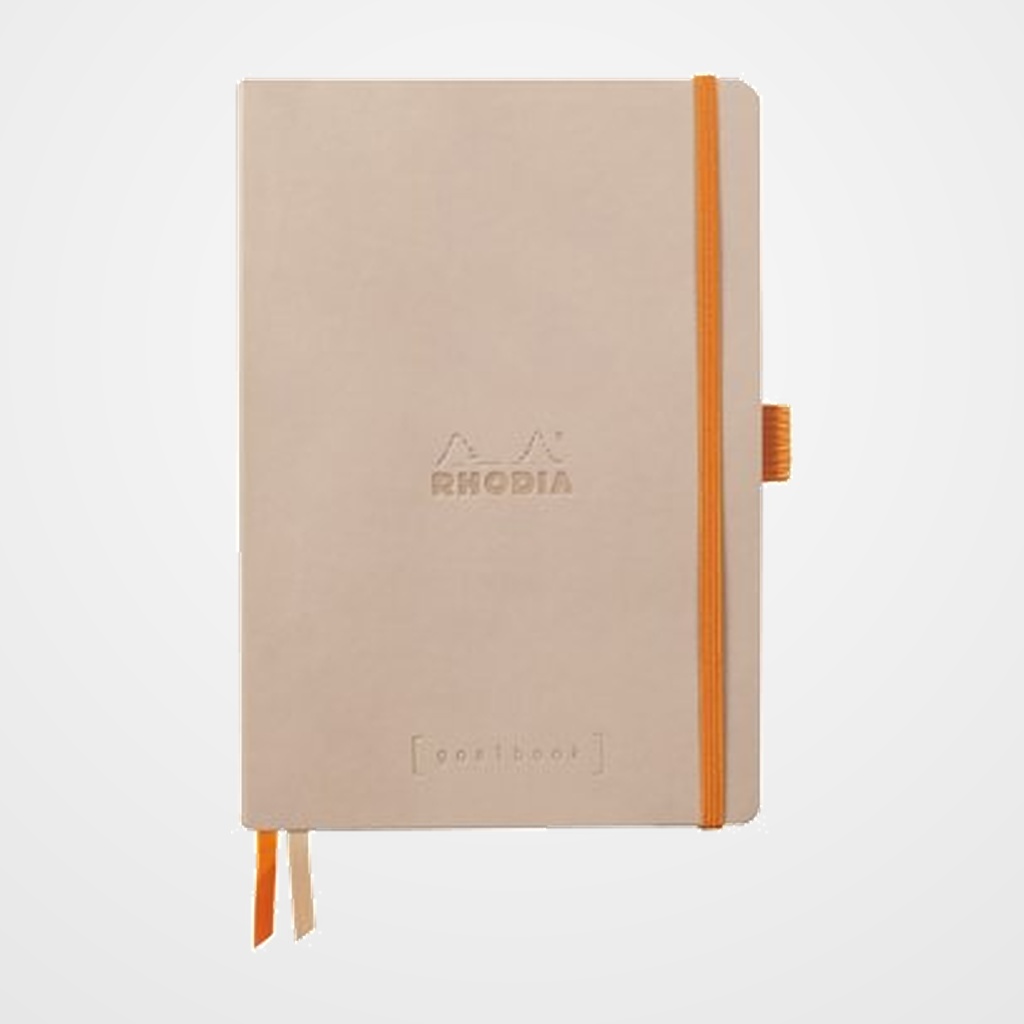 CUADERNO GOALBOOK RHODIA TOUCHE DE ROSE tapa POLIPIEL A5 120h 90g PUNTOS DOTS
