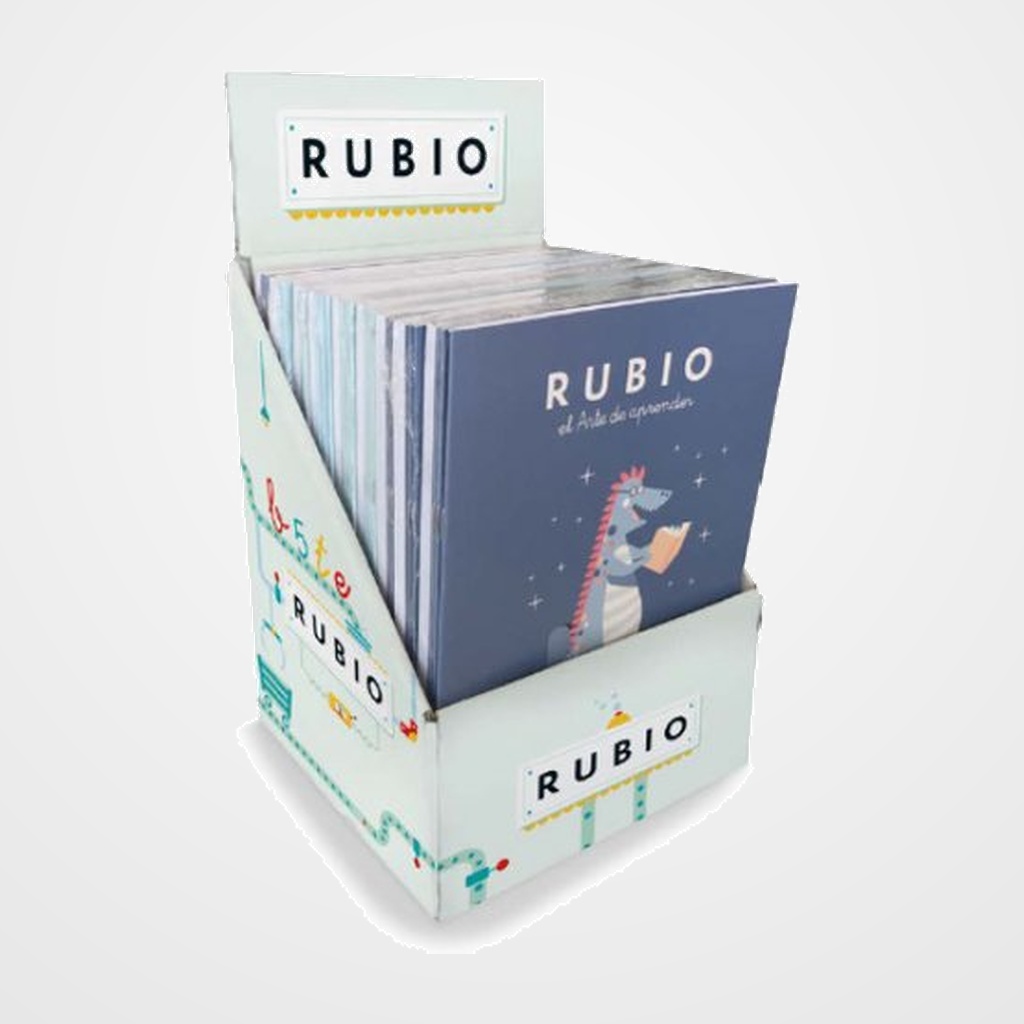 CUADERNO RUBIO A5 MINI COLECCIONES LECTURAS  EXPOSITOR de 45 contenido: 5 uds. Iniciación a la Lectura +4 5 uds. Iniciación a la lectura + 5 5 uds. Lecturas comprensivas +6 5 uds. Lecturas comprensivas +7 5 uds. Competencia Lectora 1 5 uds. Competencia Lectora 2 5 uds. Competencia Lectora 3 5 uds. Competencia Lectora 4 5 uds. Competencia Lectora 5