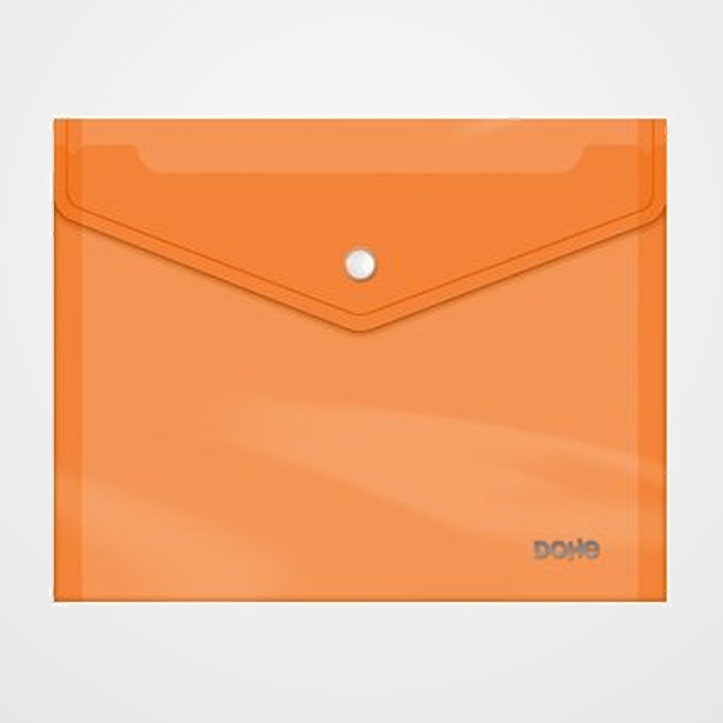 DOSIER SOBRE DOHE PP BROCHE A5 APAISADO TRASLUCIDO NARANJA