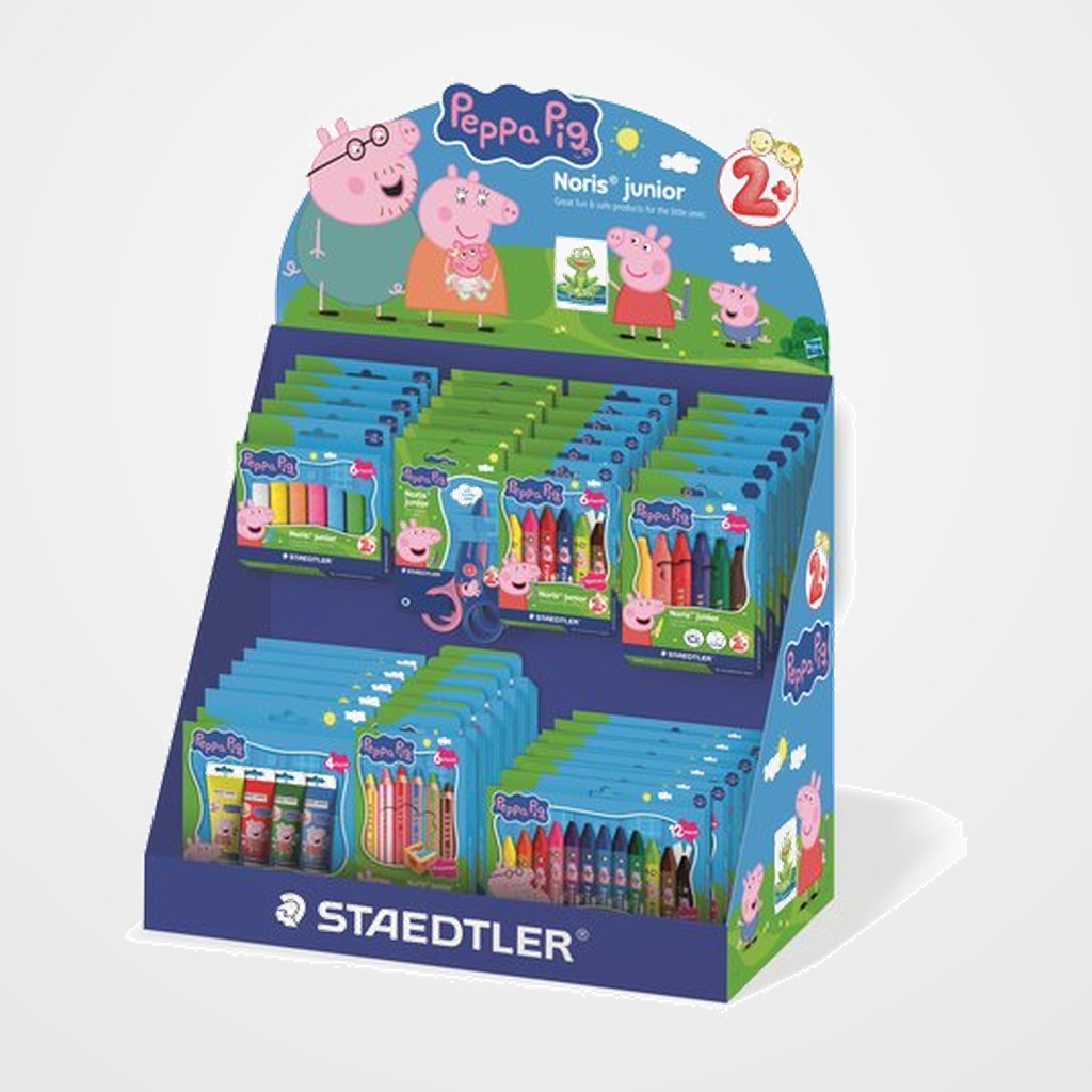 EXPOSITOR STAEDTLER NORIS JUNIOR PEPPA PIG 48 PIEZAS