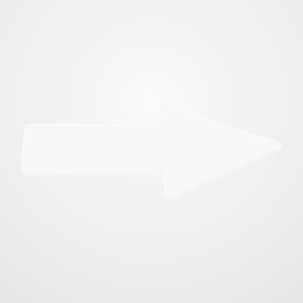 FLECHA ADHESIVA TARIFOLD PARA SEÑALIZACION SUELO 50x200 mm BLANCO BOLSA DE 10