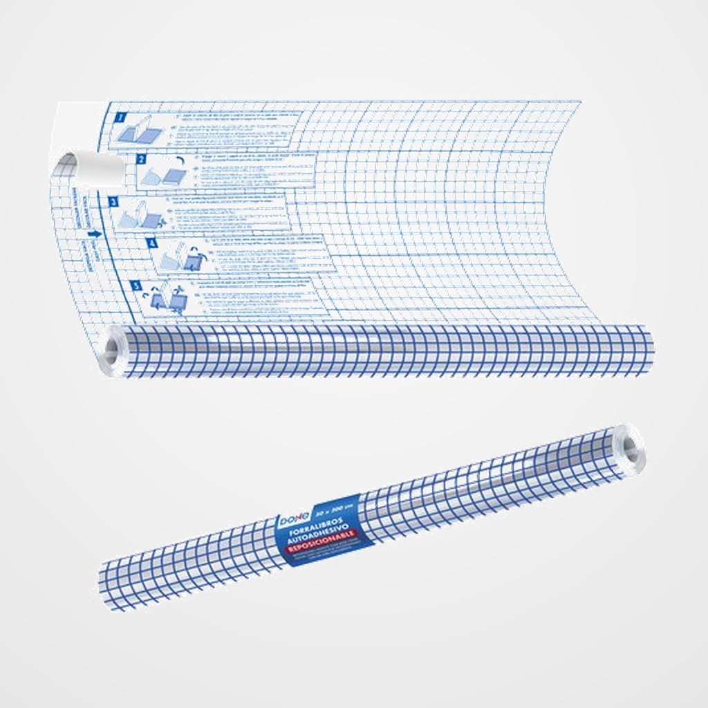 FORRO ADHESIVO REMOVIBLE TRANS.80µ ROLLO 1,5 x 0,5 m