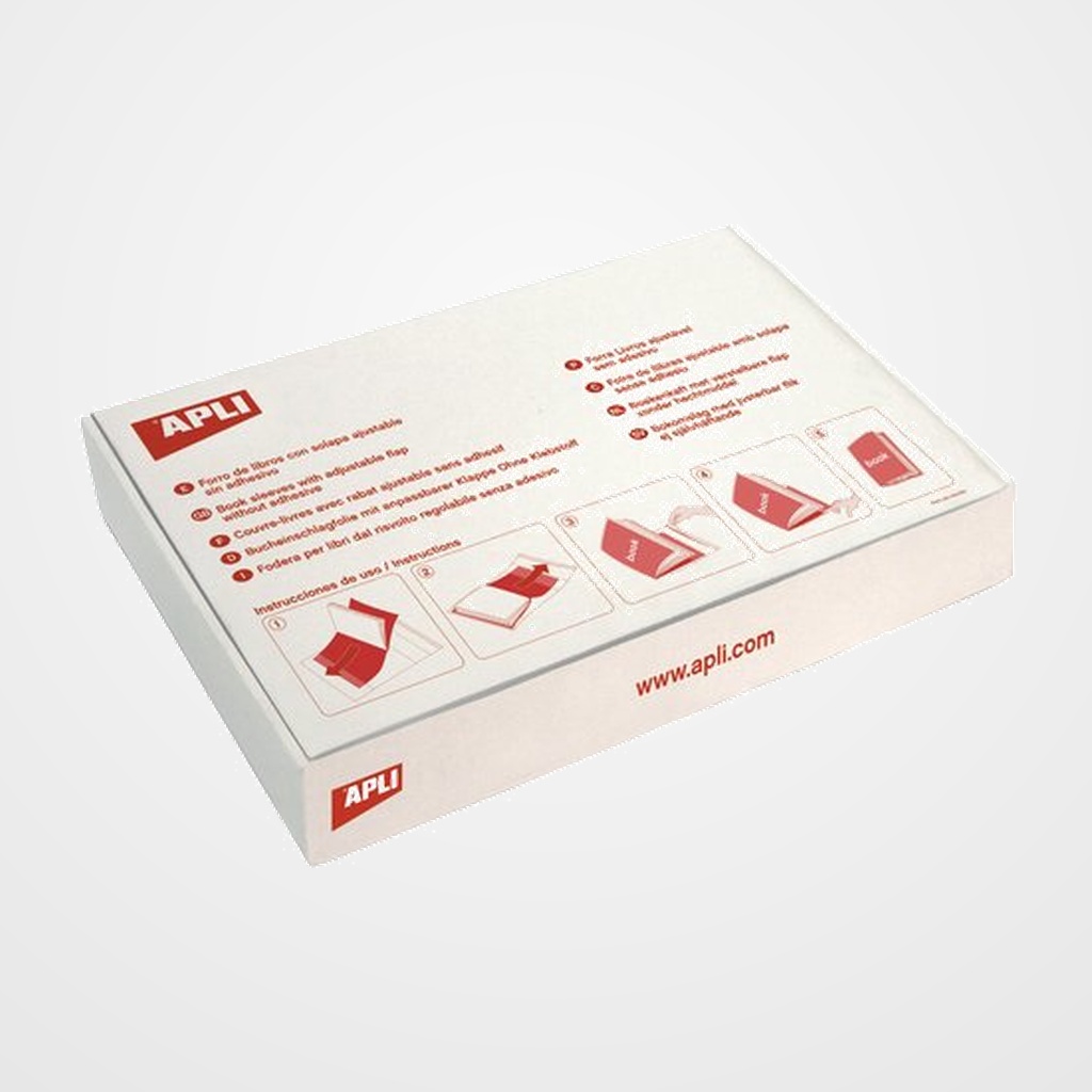 FORRO AJUSTABLE APLI TRANS.130µ 30 cm CAJA de 100