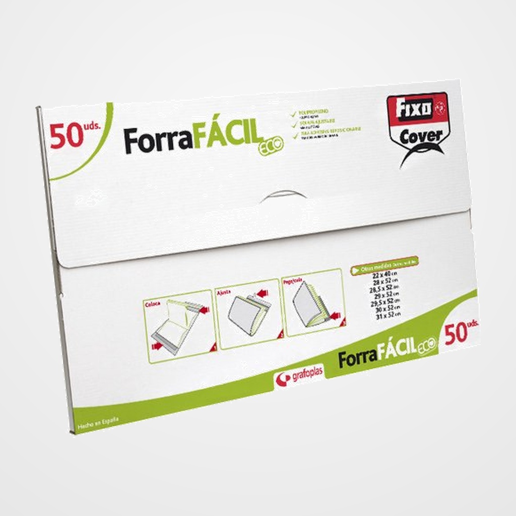 FORRO AJUSTABLE FIXO ECO PP TRANS.120µ 300x520