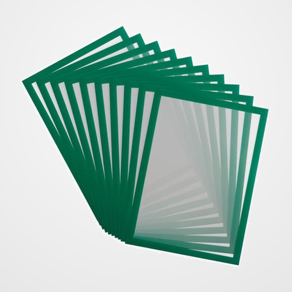 FUNDA PORTA CARTELES TARIFOLD MAGNETO PRO A4 VERTICAL/HORIZONTAL VERDE BOLSA DE 10