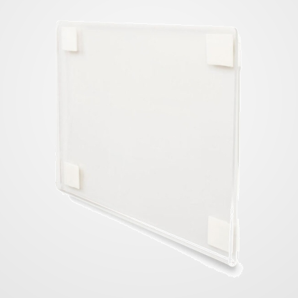 FUNDA PORTA CARTELES TARIFOLD PARED INFORMATIVO A4 ADHESIVO PERMANENTE TRANSPARENTE CAJA DE 2