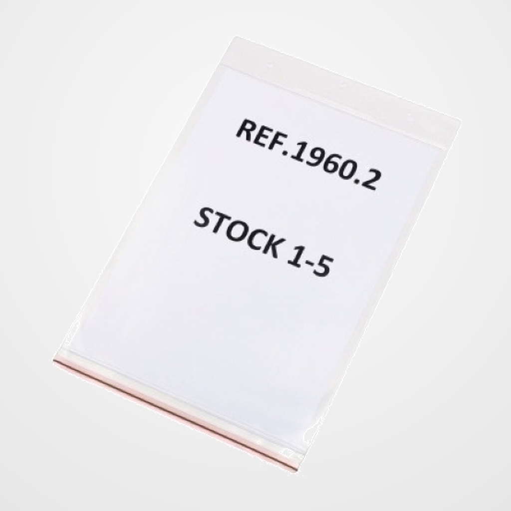 FUNDA SEÑALIZACION TARIFOLD LOGISTICA DRY POCKET ESTANCA VERTICAL A4 SIN GANCHO TRANSPARENTE CAJA DE 10