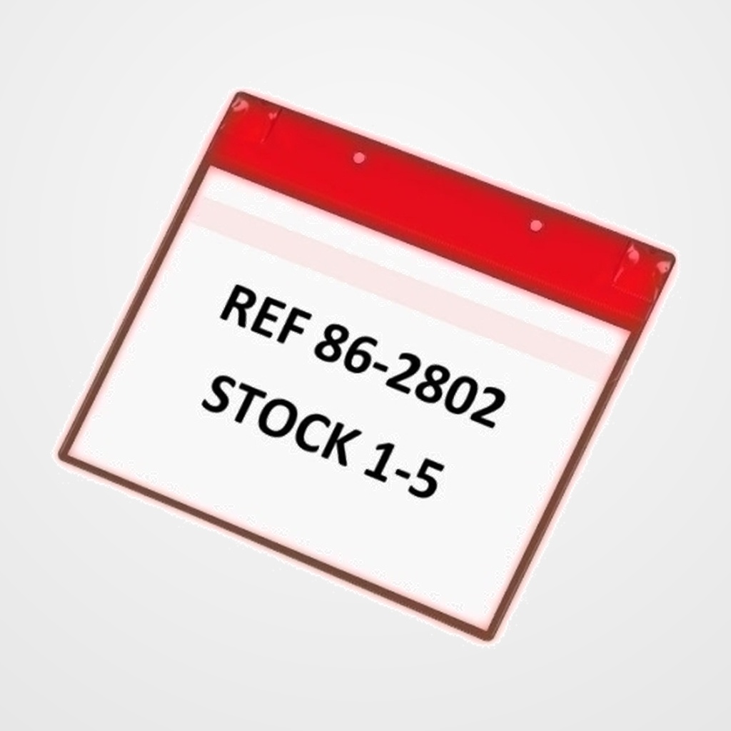 FUNDA SEÑALIZACION TARIFOLD NEODIMIO MAGNETICA A5 HORIZONTAL ROJO CAJA DE 5