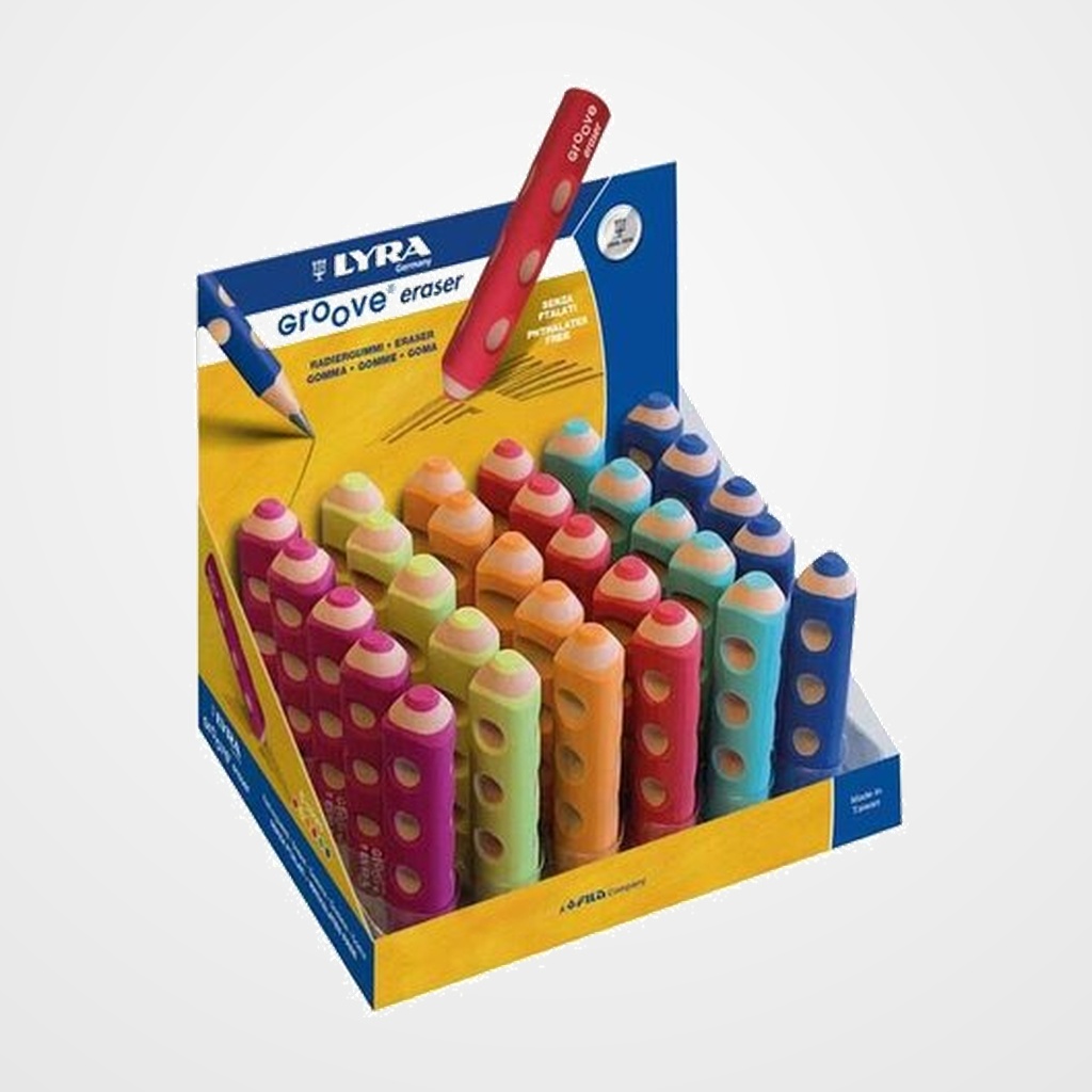 GOMA de BORRAR LYRA TRIPLE GOMMA EXPOSITOR de 30
