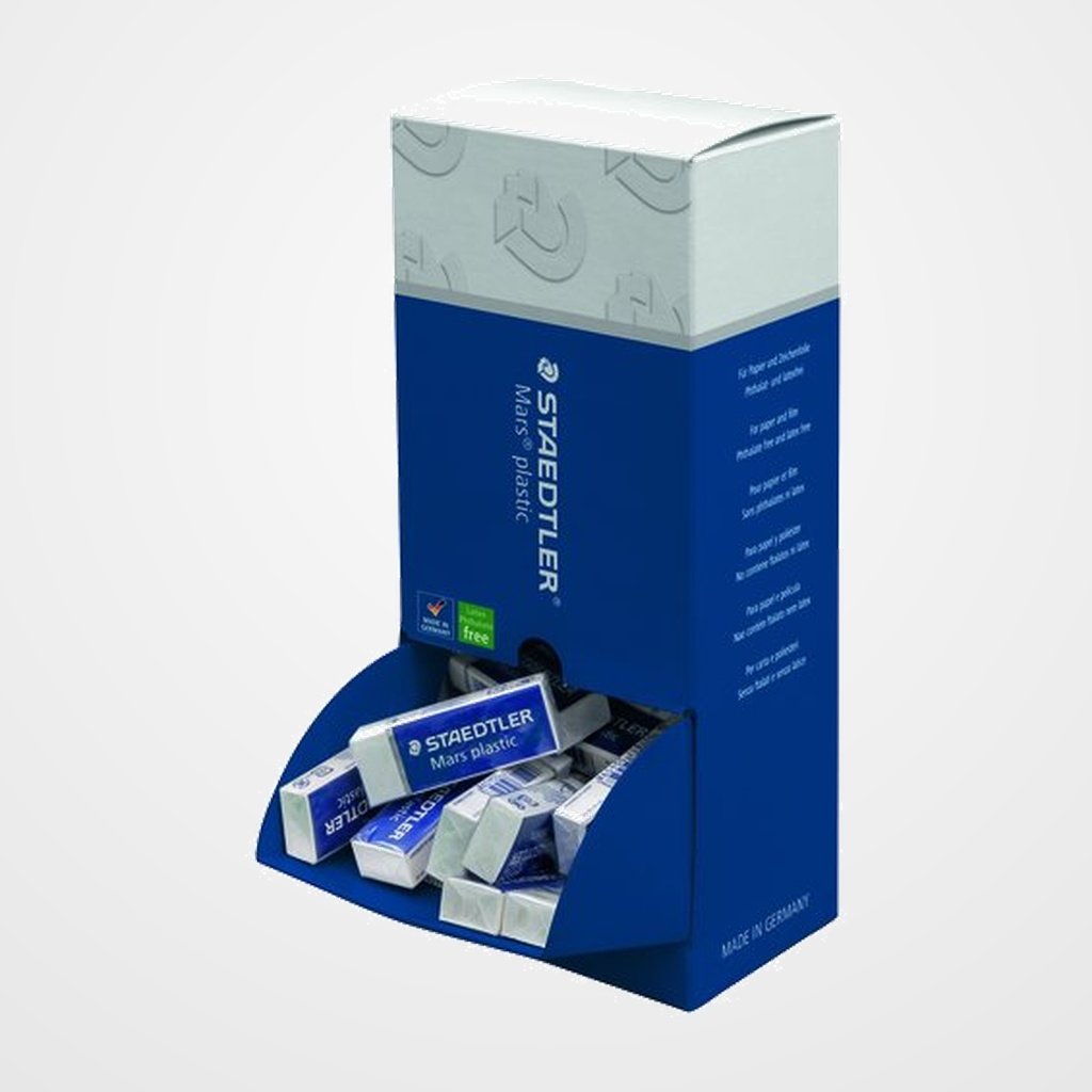 GOMA de BORRAR STAEDTLER 526 50 MARS PLASTIC EXPOSITOR de 40