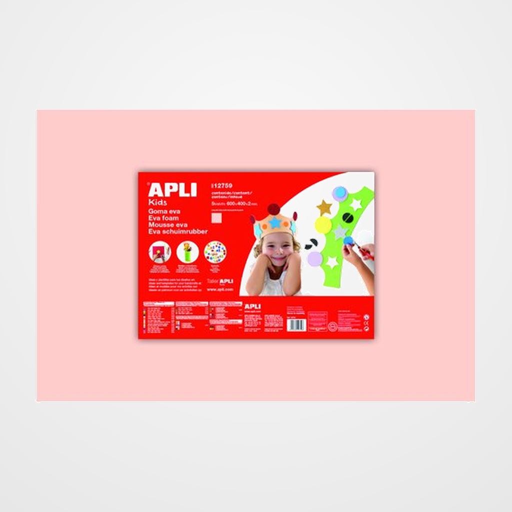 GOMA EVA APLI HOJA 40x60 cm PIEL PAQUETE de 5