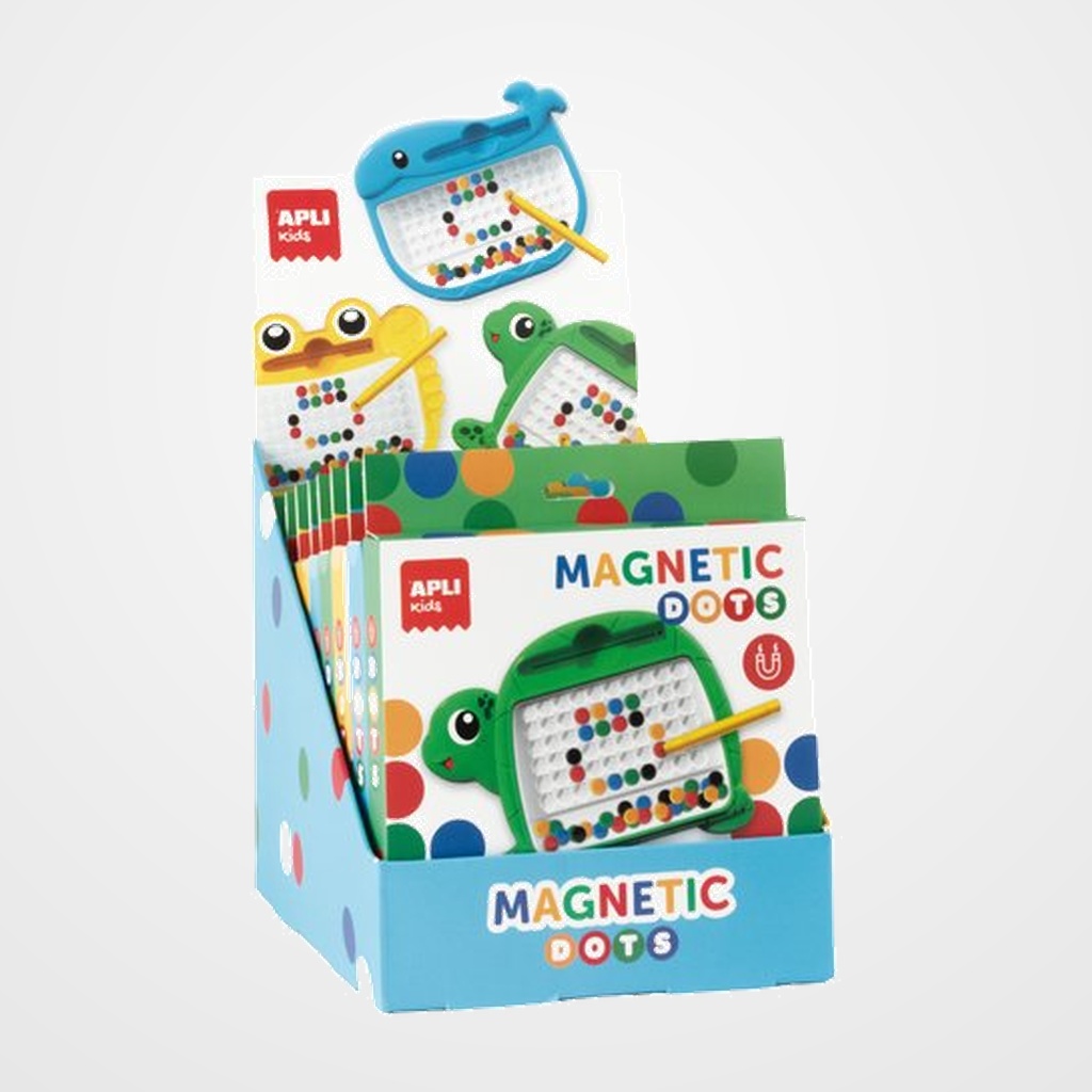 JUEGO APLI KIDS MINI MAGNETIC DOTS ANIMALS EXPOSITOR de 9 (+3 años)