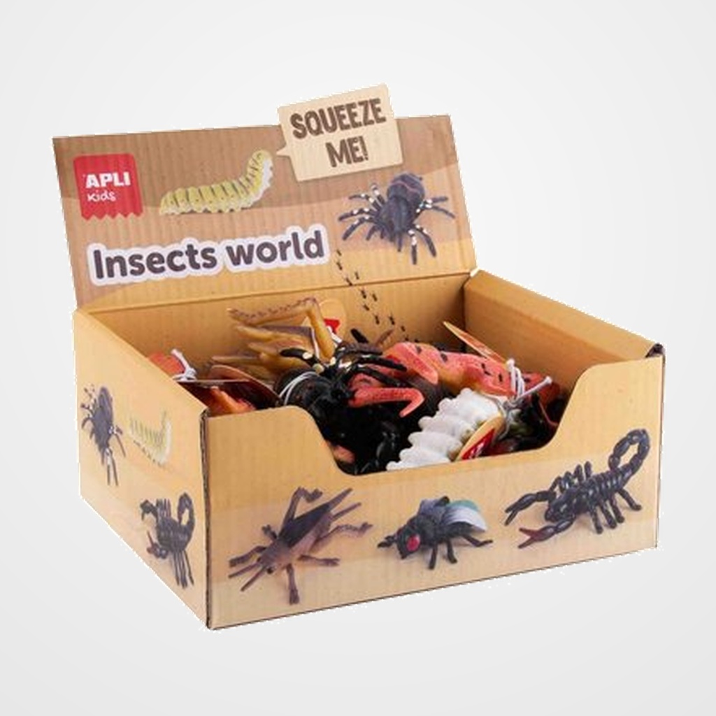 JUEGO APLI KIDS SQUEEZE INSECTOS EXPOSITOR de 24 (+3 años)