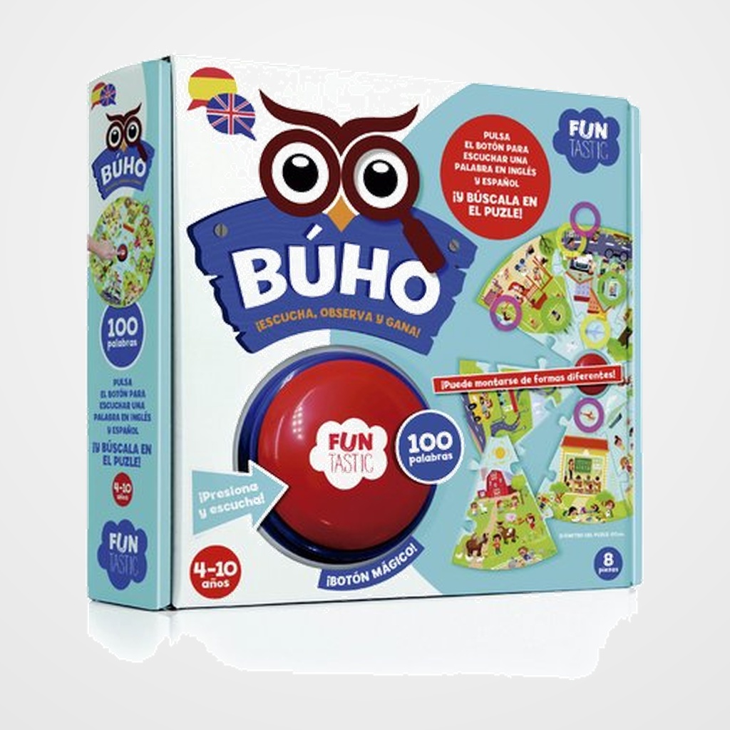 JUEGO IMAGILAND BUHO PUZLE BOTON 100 PALABRAS