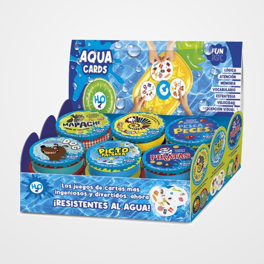JUEGO IMAGILAND CARTAS AGUA FUNTASTIC - EXPOSITOR de 24 (6 mod.)