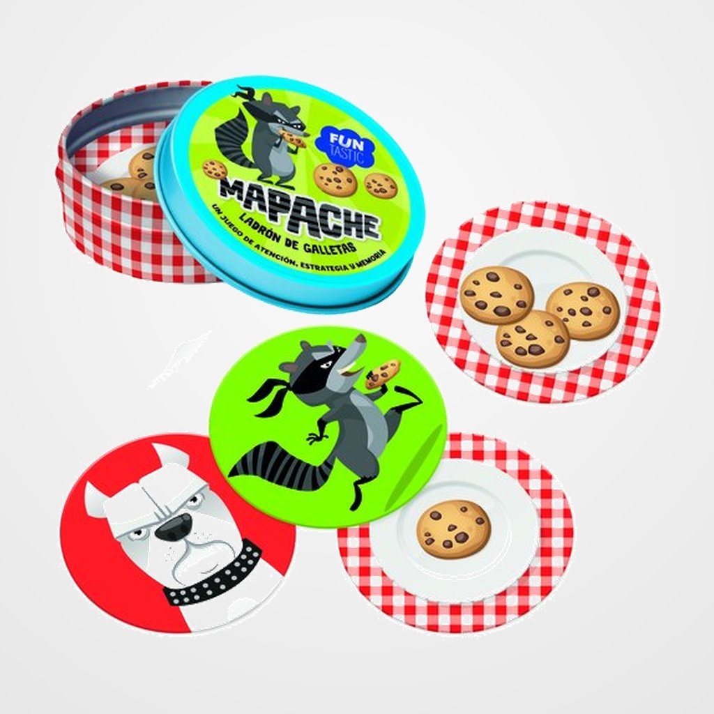JUEGO IMAGILAND CARTAS REDONDAS FUNTASTIC MAPACHE