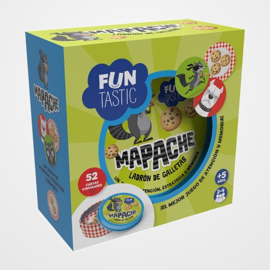 JUEGO IMAGILAND CARTAS REDONDAS FUNTASTIC MAPACHE C/CAJA