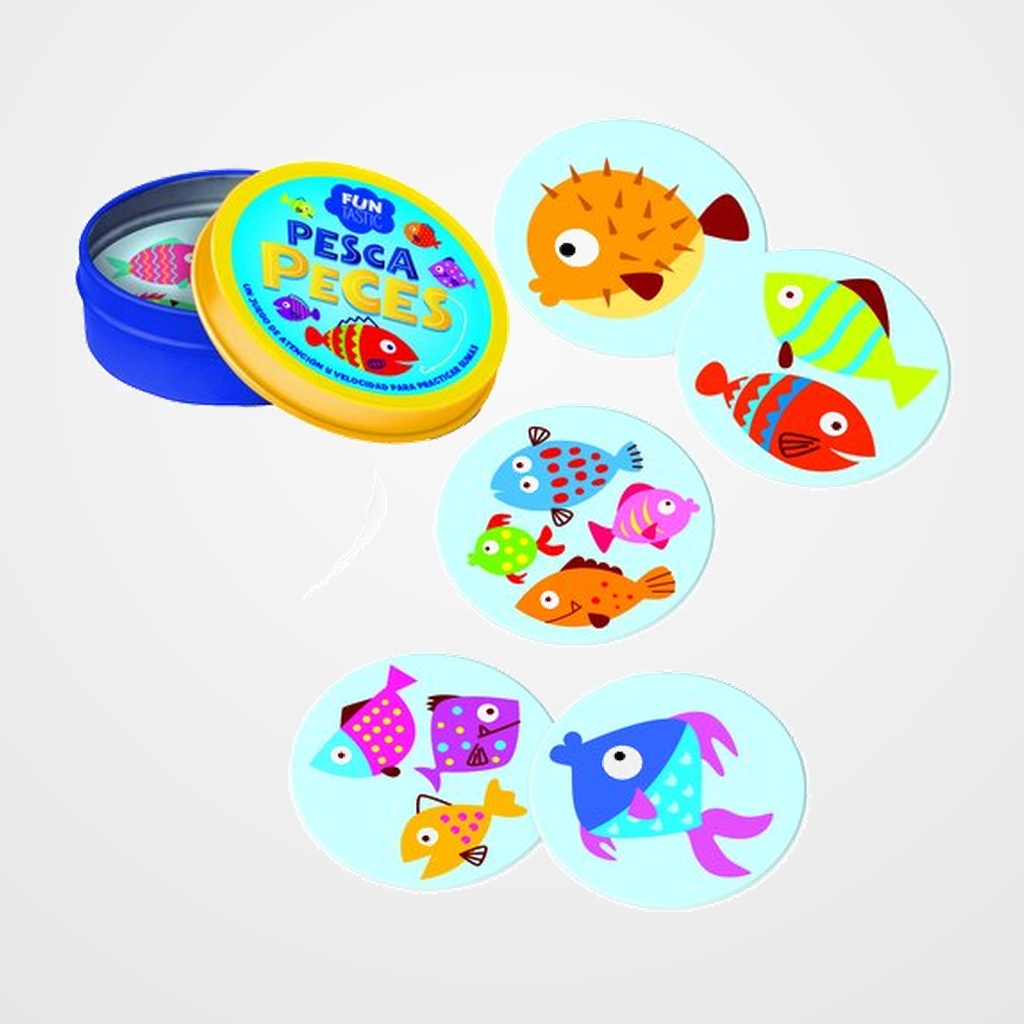 JUEGO IMAGILAND CARTAS REDONDAS FUNTASTIC PESCA PECES