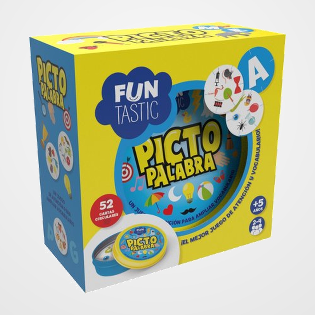 JUEGO IMAGILAND CARTAS REDONDAS FUNTASTIC PICTO PALABRA C/CAJA