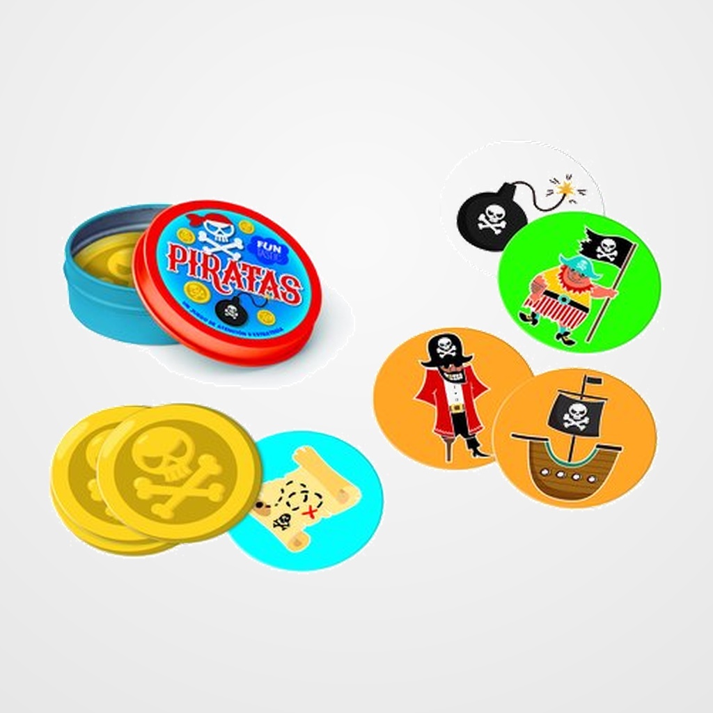JUEGO IMAGILAND CARTAS REDONDAS FUNTASTIC PIRATAS
